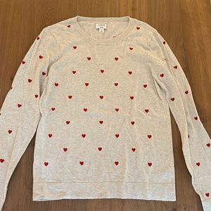 J.CREW, Heart Sweater